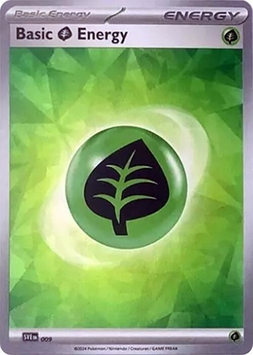 Basic Grass Energy (Cracked Ice Holo) - SV07: Stellar Crown (SCR)