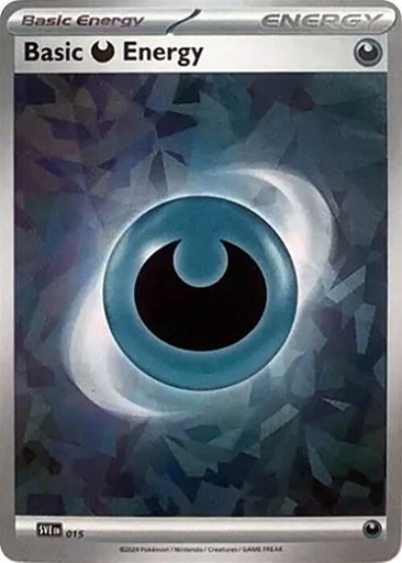 Basic Darkness Energy (Cracked Ice Holo) - SV07: Stellar Crown (SCR)