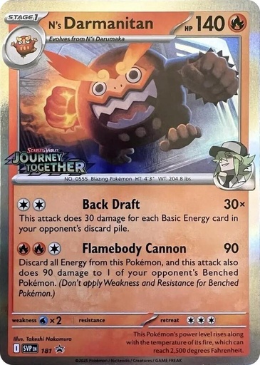 N's Darmanitan - 181 (Prerelease) - SV: Scarlet & Violet Promo Cards (SVP)