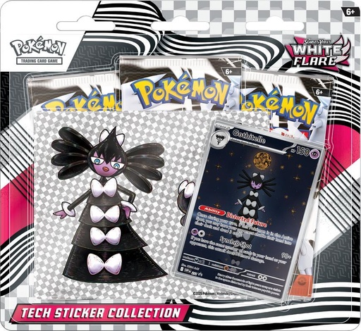 [10-10116-108] White Flare Tech Sticker Collection - SV: White Flare