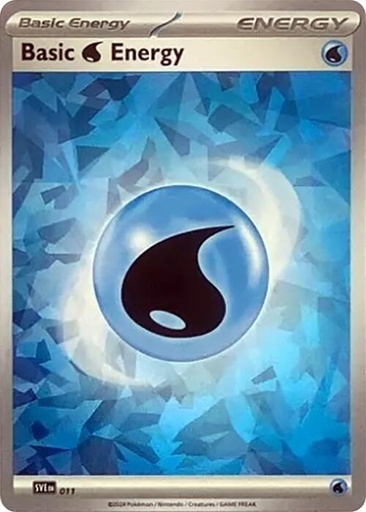 Basic Water Energy (Cracked Ice Holo) - SV07: Stellar Crown (SCR)