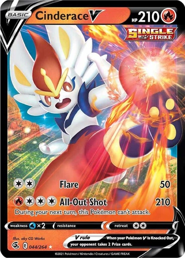 Cinderace V (44) - SWSH08: Fusion Strike (SWSH08)