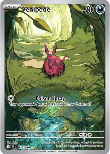 Venipede - 132/086 - SV: Black Bolt (BLK)
