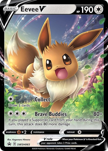 Eevee V - SWSH065 - SWSH: Sword & Shield Promo Cards (SWSD)
