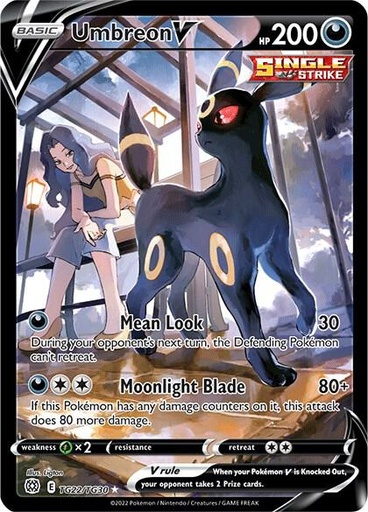 Umbreon V - SWSH09: Brilliant Stars Trainer Gallery TG22/TG30