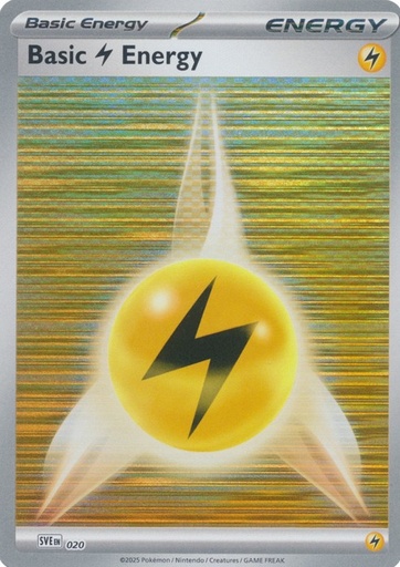 Basic Lightning Energy - 020 - SVE: Scarlet & Violet Energies (SVE)