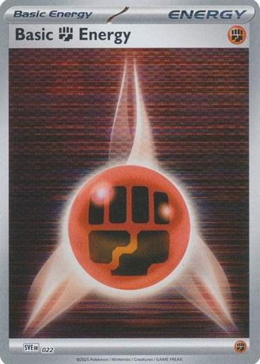 Basic Fighting Energy - 022 - SVE: Scarlet & Violet Energies (SVE)