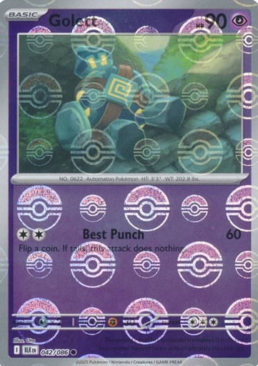 Golett (Poke Ball Pattern) - SV: Black Bolt (BLK)