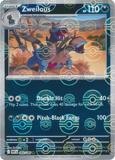 Zweilous (Poke Ball Pattern) - SV: White Flare (WHT)