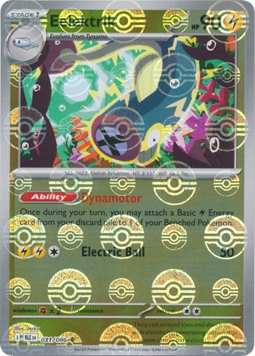 Eelektrik (Poke Ball Pattern) - SV: Black Bolt (BLK)