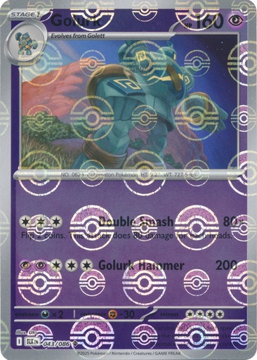 Golurk (Poke Ball Pattern) - SV: Black Bolt (BLK)