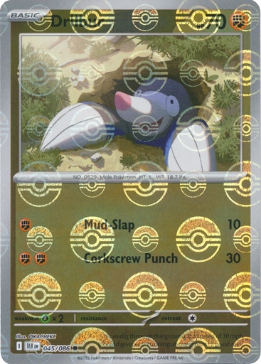 Drilbur (Poke Ball Pattern) - SV: Black Bolt (BLK)