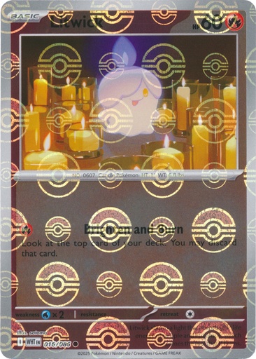 Litwick (Poke Ball Pattern) - SV: White Flare (WHT)