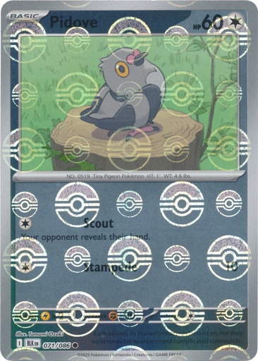 Pidove (Poke Ball Pattern) - SV: Black Bolt (BLK)