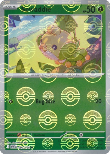Sewaddle (Poke Ball Pattern) - SV: White Flare (WHT)