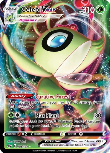 Celebi VMAX - SWSH06: Chilling Reign 008/198
