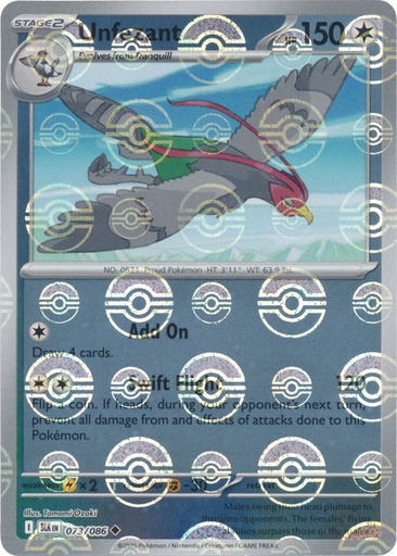 Unfezant (Poke Ball Pattern) - SV: Black Bolt (BLK)
