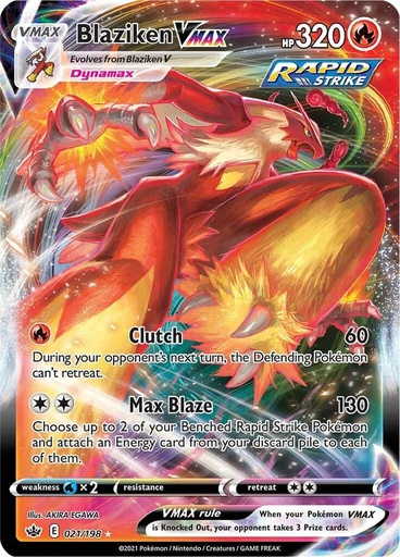 Blaziken VMAX - SWSH06: Chilling Reign 021/198