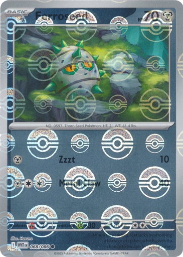 Ferroseed (Poke Ball Pattern) - SV: White Flare (WHT)