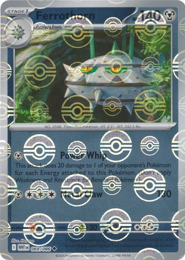 Ferrothorn (Poke Ball Pattern) - SV: White Flare (WHT)