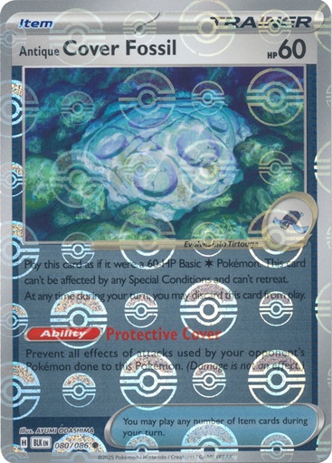 Antique Cover Fossil (Poke Ball Pattern) - SV: Black Bolt (BLK)