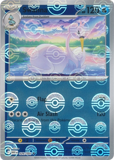 Swanna (Poke Ball Pattern) - SV: White Flare (WHT)