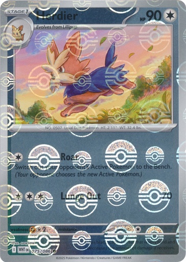 Herdier (Poke Ball Pattern) - SV: White Flare (WHT)