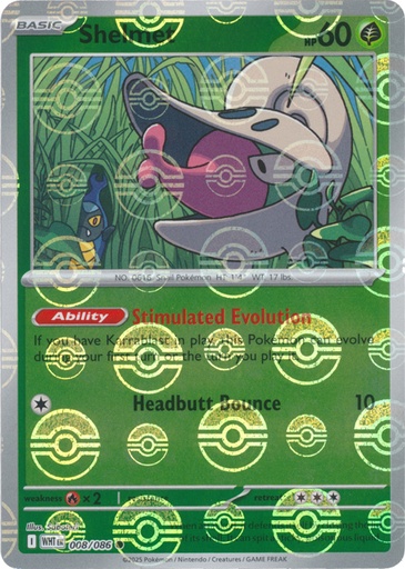 Shelmet (Poke Ball Pattern) - SV: White Flare (WHT)