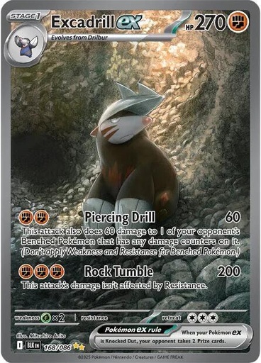 Excadrill ex - 168/086 - SV: Black Bolt (BLK)