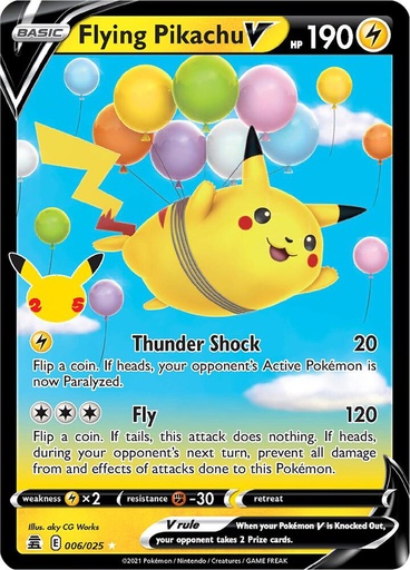 Flying Pikachu V - Celebrations 006/025