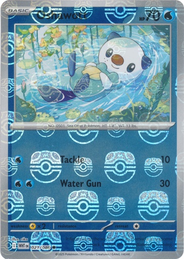 Oshawott (Master Ball Pattern) - SV: White Flare (WHT)
