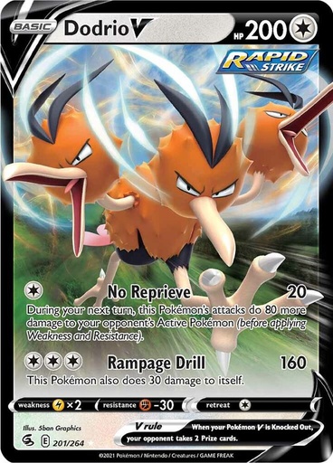 Dodrio V - SWSH08: Fusion Strike 201/264