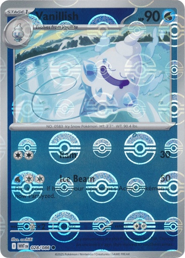 Vanillish (Poke Ball Pattern) - SV: White Flare (WHT)