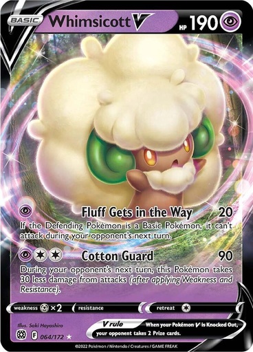 Whimsicott V - SWSH09: Brilliant Stars 064/172