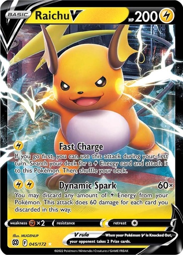 Raichu V - SWSH09: Brilliant Stars 045/172