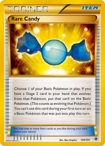 Rare Candy (105 Secret Rare) - Plasma Blast (PLB)
