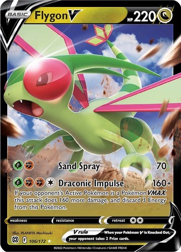 Flygon V - SWSH09: Brilliant Stars 106/172