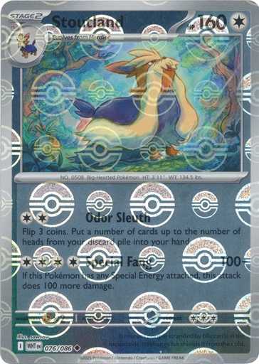 Stoutland (Poke Ball Pattern) - SV: White Flare (WHT)