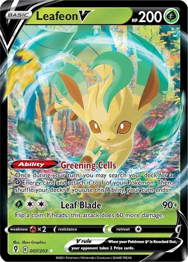 Leafeon V - SWSH07: Evolving Skies 007/203