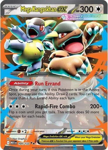 Mega Kangaskhan ex - 104/132 - ME01: Mega Evolution (MEG)