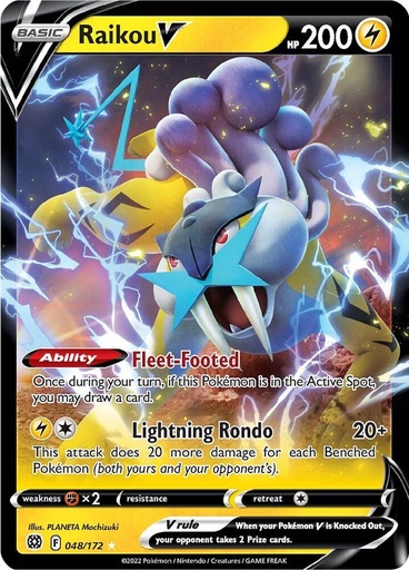 Raikou V - SWSH09: Brilliant Stars 048/172