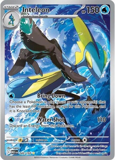 Inteleon - 142/132 - ME01: Mega Evolution (MEG)