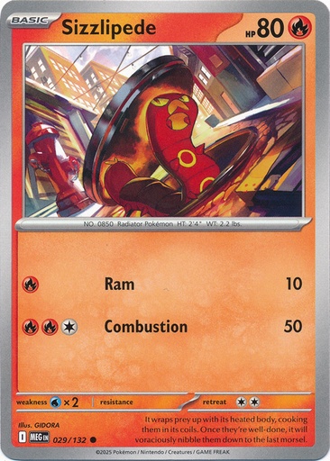 Sizzlipede - ME01: Mega Evolution (MEG)