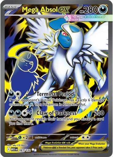 Mega Absol ex - 161/132 - ME01: Mega Evolution (MEG)