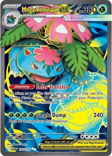Mega Venusaur ex - 155/132 - ME01: Mega Evolution (MEG)