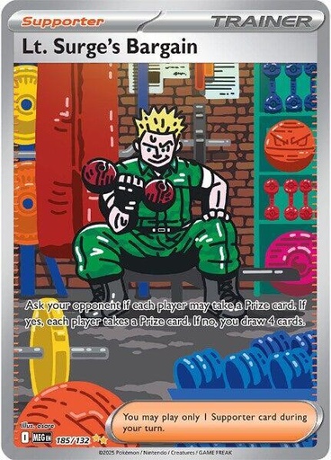 Lt. Surge's Bargain - 185/132 - ME01: Mega Evolution (MEG)