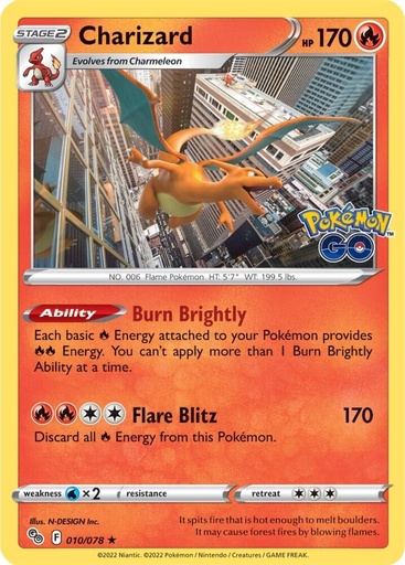 Charizard - Pokemon GO 010/078