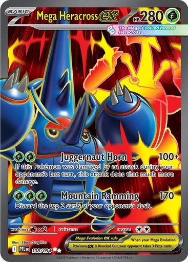 Mega Heracross ex - 108/094 - ME02: Phantasmal Flames (PFL)