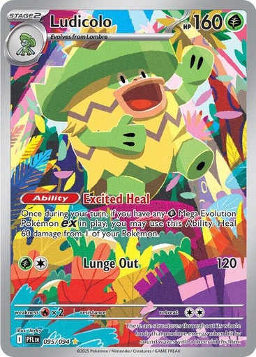 Ludicolo - 095/094 - ME02: Phantasmal Flames (PFL)
