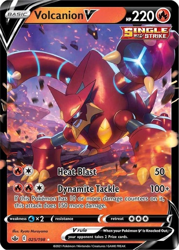 Volcanion V - SWSH06: Chilling Reign 025/198